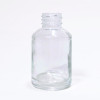 1 Oz Clear Cylinder Slope Glass Bottle with 20-400 neck finish