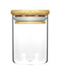 18oz Wooden Lid Suction Glass Jars - 28 Grams 40 Count