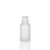 15ml  Frosted Clear Euro Dropper Bottle with 18-DIN neck finish