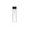 3 dram Capsule Vial with Black Phenolic Caps  / Clear Vials 15-425 neck finish - Pack of 298