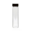 8 dram Capsule Vial with Black Phenolic Caps  / Clear Vials 22-400 neck finish - Pack of 169