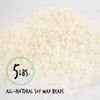 American Soy Organics- 5 lb of Freedom Soy Wax Beads for Candle Making – Microwavable Soy Wax Beads – Premium Soy Candle Making Supplies