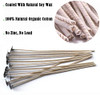 100pcs ECO Wicks for Soy Candles, 8 inch Pre-Waxed Candle Wick for Candle Making,Thick Candle Wick with Base