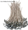 100pcs ECO14 Wicks for Soy Candles, 8 inch Pre-Tabbed Candle Wick for Candle Making,Thick Candle Wick with Base