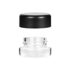 5ML CHILD RESISTANT GLASS JAR WITH BLACK CAP - 1 GRAM - 320 COUNT