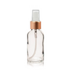 1 oz Clear Bottle w/ White-Rose Gold Treatment Pump