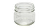 4 oz Square Mason Jars 70-450 Finish with White metal lids