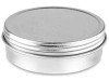 Screw-Top Metal Tins - 2 oz, Shallow, Silver- Pack of 48