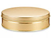 Decorative Tins - 6 x 2", Gold- Pack of 24