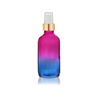 4 Oz Multi Fade Cosmic Cranberry and Teal Blue Bottle w/ White Matte Gold Treatment Pump