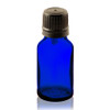 30 ml Cobalt BLUE Euro Dropper Bottles with Black Cap and Inserts - Case of 330