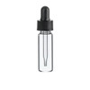 1 Dram Clear Glass Vial - w/Glass Dropper