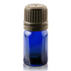 5 ml Cobalt BLUE Euro Dropper Bottles with Black Cap and Inserts- Set of 48
