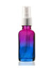 1 Oz Multi Fade Cosmic Cranberry and Teal blue w/ White Fine Mist Sprayer