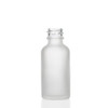 1 oz Frosted Glass Boston Round Bottle with 20-400 neck finish