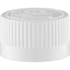 20-400  Neck White PP child-resistant lid with F-217 liner fits 1 and 2 oz bottles