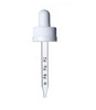 2 oz White Child Resistant Dropper with Calibration 20-400 fits 2 oz bottles