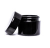50 ml (1.7 fl oz) Black Ultra Violet Glass Screw Top Jar- Set of 28