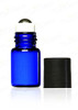 Premium Vials,12pcs, Cobalt Blue, 2 ml Glass Roll-on Bottles with Stainless Steel Roller Balls - 1 Dropper and 1 Opener included, Refillable Aromatherapy Essential Oil Roll On
