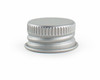 20-400  Neck Aluminum Silver 20-400 lid with foam liner fits 1 and 2 Oz Boston Round Bottles