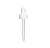 1 oz WHITE Plastic LDPE Engraved Calibrated Dropper 0.25 -1 ml - 20-400 fits 1 oz Bottle