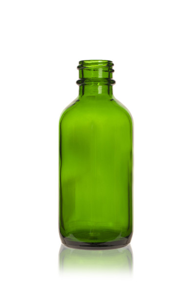 4 oz Green Glass Bottle w/ White Child Resistant Calibrated Dropper