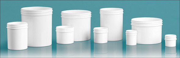 4 oz white PP single wall jar with 70-400 neck finish- Case of 175