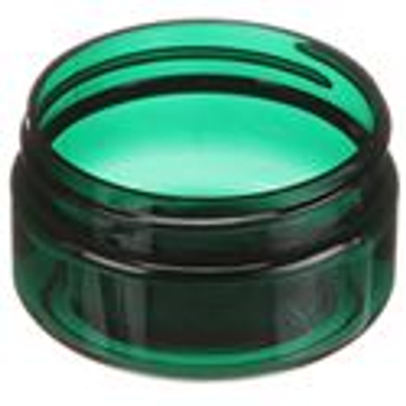 ($.42 ea) 2 oz green PET single wall jar with 58-400 neck finish- Case of 250