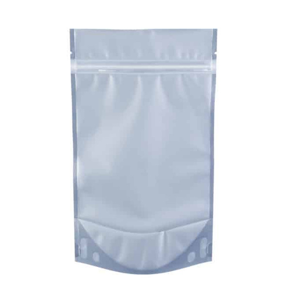 8 oz Barrier Stand Up Pouch  Clear/Black (1000/Case)