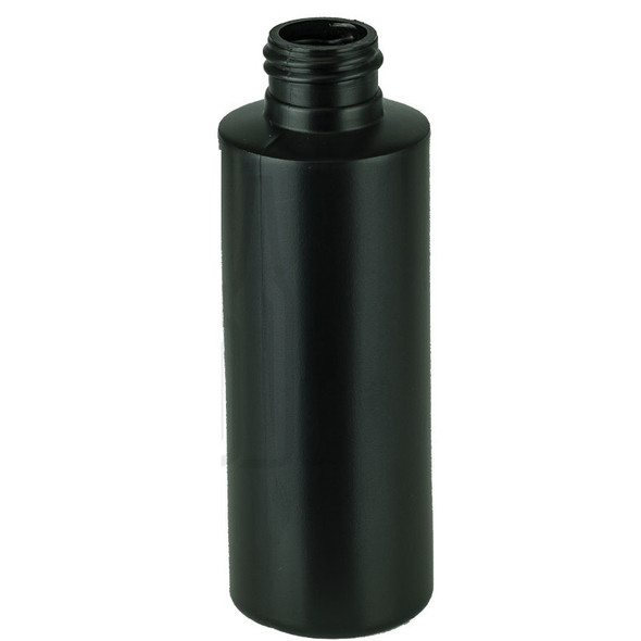 4oz HDPE Black Cylinder Bottle 24-410(550/cs)