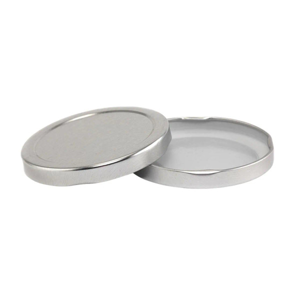 70-2030 Silver Metal Plastisol Lug Lid- Bag of 200