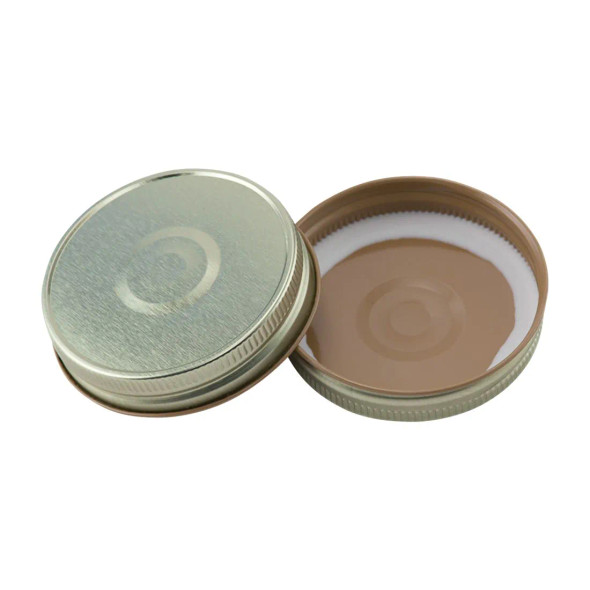 70-450 Gold Button Plastisol CT Lid- Bag of 200