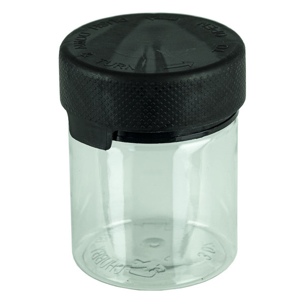 3oz PET Aviator Series by Chubby Gorilla TE/CRC Clear w/Solid Black Cap(400/cs) Cap Included