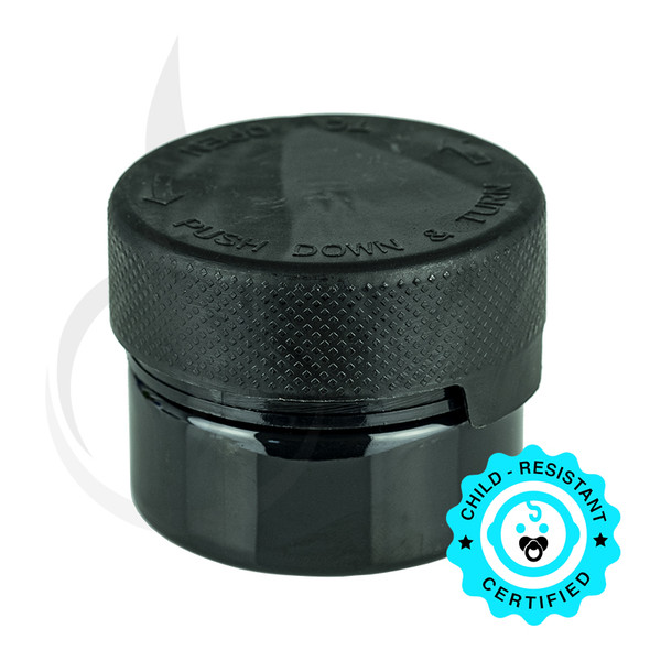 1oz PET Aviator Series by Chubby Gorilla TE/CRC Solid Black w/Solid Black Cap(500/cs) Cap Included