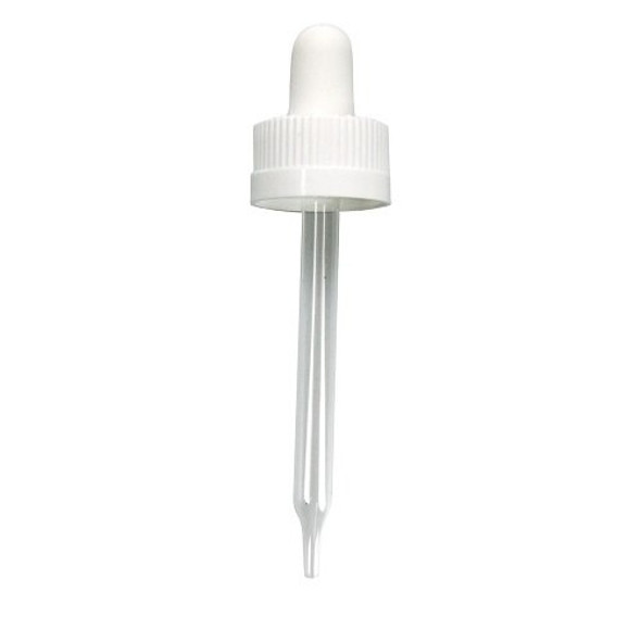 1 oz White Child Resistant Dropper 20-400 fits 1 oz Bottles