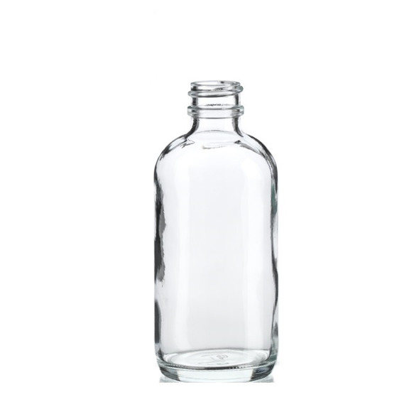 4 oz CLEAR Glass Bottle with 24-400 neck finish