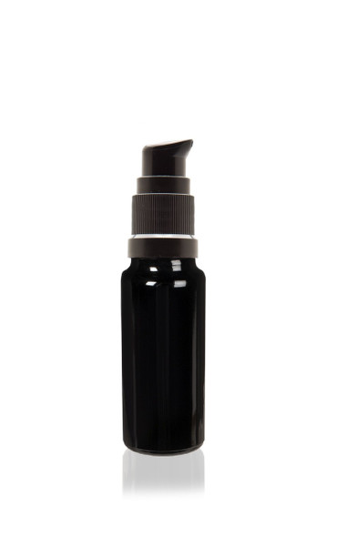 1/2 oz (15 ml)Ultra Violet Glass Bottle w/ Black Treatment Pump- Set of 138