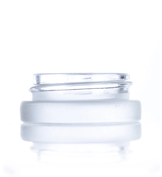 7 mL frosted glass low-profile jar with 38-400 neck finish - Cases of 450