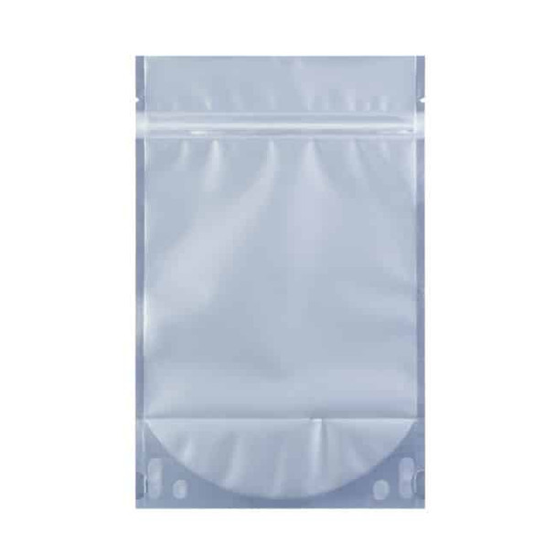 8 oz Barrier Stand Up Pouch  Clear/Black (1000/Case)