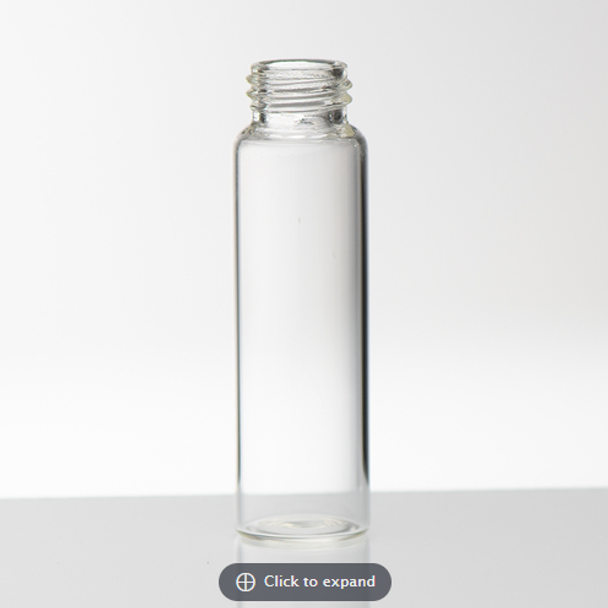 Clear Screw Thread Glass Vials - without Caps