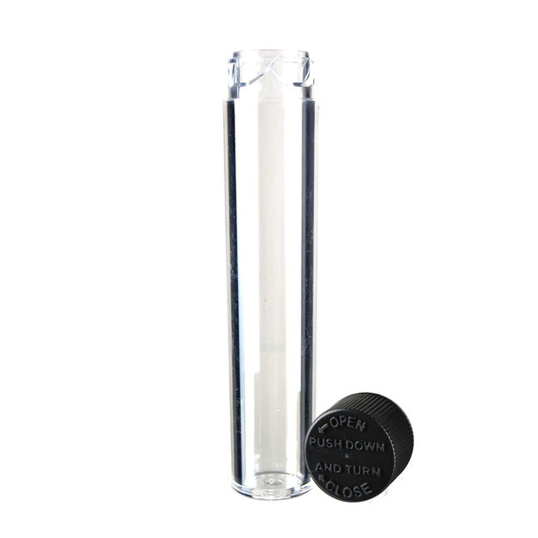 Black Lid Clear Child Resistant Vape Container 16mm