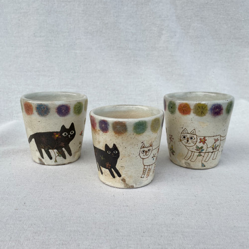 YAGO Cup by Japanese Ceramist Naohiko Yago.  All handmade and hand painted. The Moon Jar Singapore