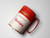 Retro Campbell Soup Mug in Red, Handmade by Artist Hyun Sang Hwa