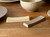 Handmade Ceramics Onseo Chopstick holderl in Oatmeal and Taupe Colour.