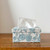 hacocco collection. Cartonnage tissue box with Japanese premium embroidered fabrics by artist Takako Tanaka.