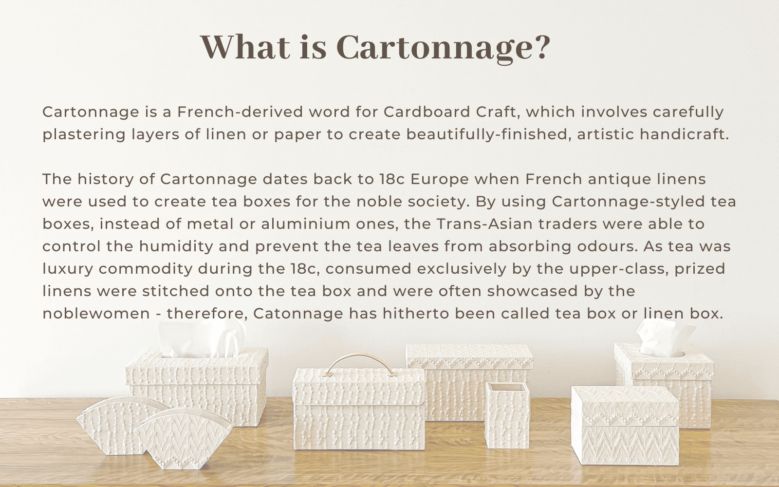 what is cartonnage?