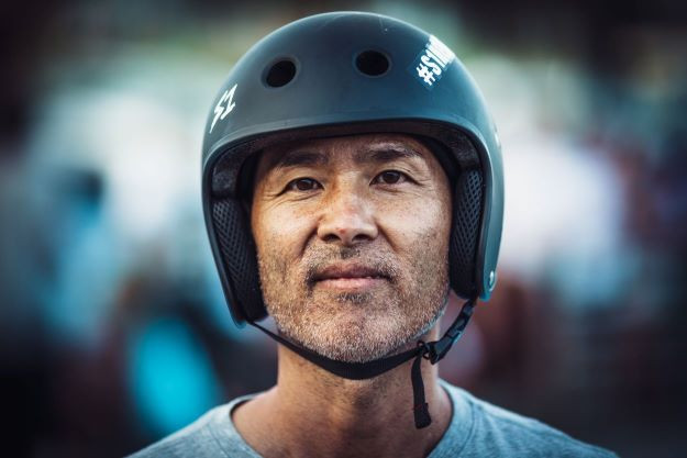 Lester Kasai rocks the S1 Retro Lifer Skateboard Helmet in Black Matte
