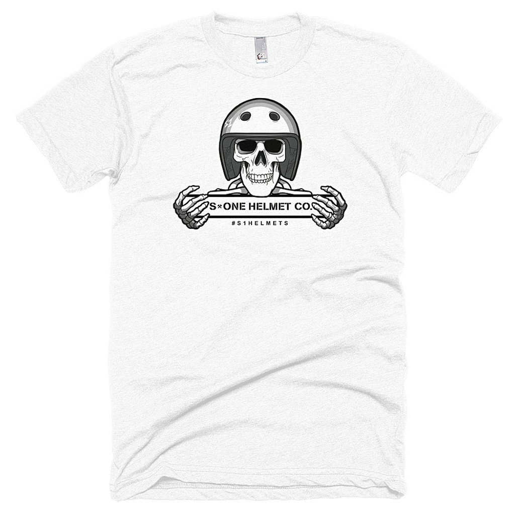 S1 Helmet Co - Retro Skeleton - 50/50 T-Shirt