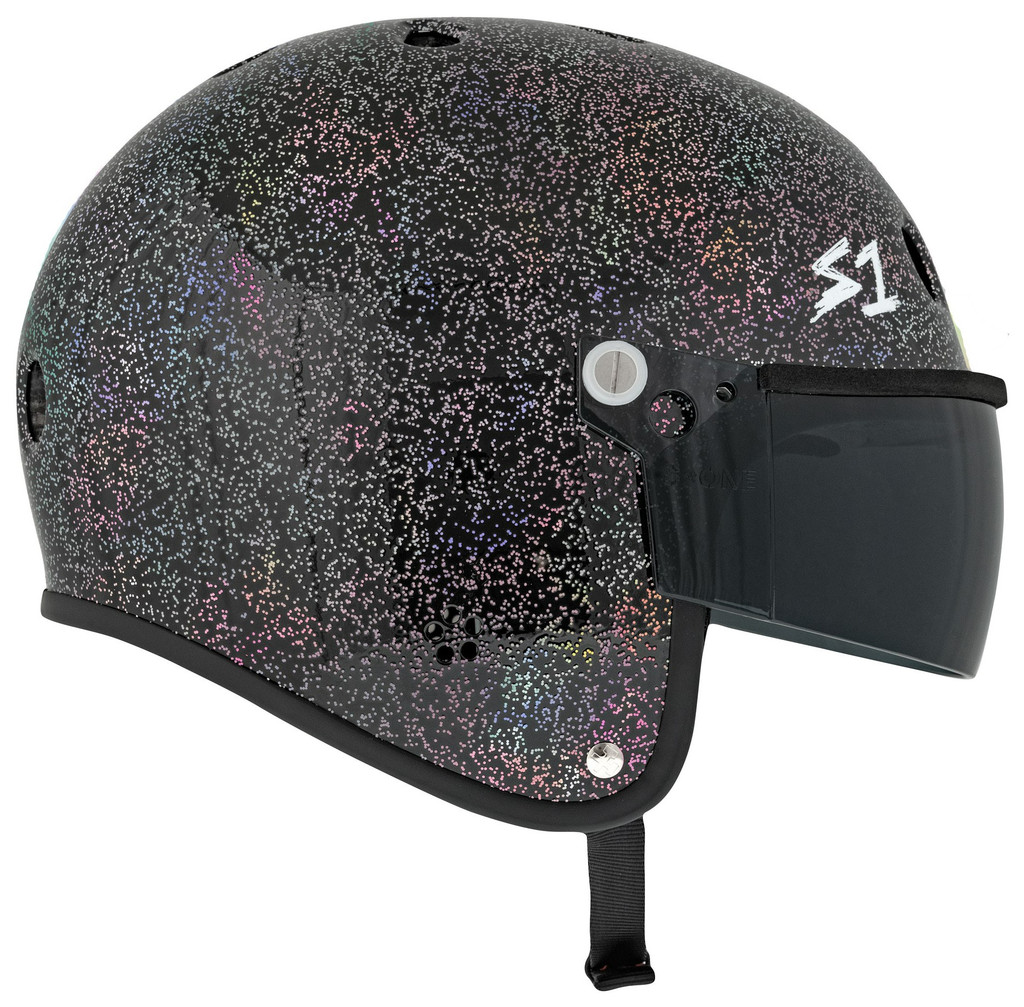 S1 Retro Lifer NTA 8776 E-Bike Helmet Black Glitter Side Tint Visor