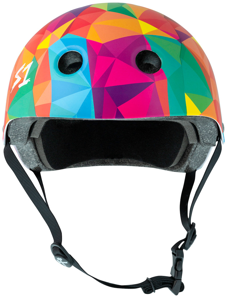 S1 Lifer Skateboard Helmet Kaleidoscope Matte Front View